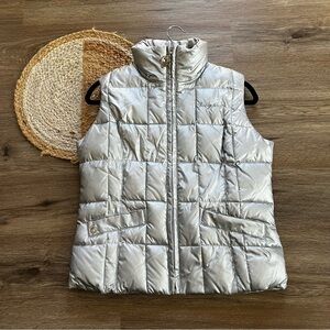 BABY PHAT Y2K Silver Metallic Puff Vest